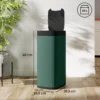 50L Sensor Mülleimer, Berührungslos Küchenmülleimer Mit Bewegungssensor, Fingerabdruckresistent