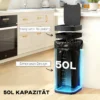 50L Sensor Mülleimer, Berührungslos Küchenmülleimer Mit Bewegungssensor, Fingerabdruckresistent