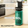 50L Sensor Mülleimer, Berührungslos Küchenmülleimer Mit Bewegungssensor, Fingerabdruckresistent