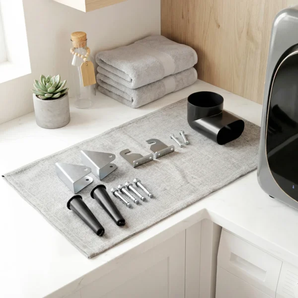 Ablufttrockner 4 Kg Mit Smart Modus, 800 W Kompakttrockner Mit Edelstahltrommel, Silber