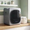 Ablufttrockner 4 Kg Mit Smart Modus, 800 W Kompakttrockner Mit Edelstahltrommel, Silber