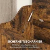 Aufbewahrungstruhe Mit Sicherheits Scharnier, Holztruhe Mit Griffmulde Für Wohnzimmer & Flur, Rustikal Braun