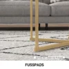 Beistelltisch 2er Set, Moderner Couchtisch Mit Goldenen Stahlbeinen Für Wohnzimmer, Schlafzimmer