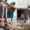 Bioethanol Kamin 0,9 L Ethanol Brenner, 3 Std. Brenndauer, Innenkamin Ohne Rauch, Metall, 40 X 30 X 50 Cm, Tischkamin Für Wohnzimmer & Schlafzimmer