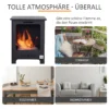 Bioethanol Kamin 0,9 L Ethanol Brenner, 3 Std. Brenndauer, Innenkamin Ohne Rauch, Metall, 40 X 30 X 50 Cm, Tischkamin Für Wohnzimmer & Schlafzimmer