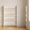 Bücherregal Kinder, Kinderregal Mit 4 Regal, Wandregal Mit Kippschutz Montessori 60 X 10 X 98 Cm, Weiß