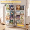 Bücherregal Kinder, Kinderregal Mit 4 Regal, Wandregal Mit Kippschutz Montessori 60 X 10 X 98 Cm, Weiß