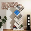 Bücherregal Standregal Mit 7 Ebenen Schmal Regal Im Baumform Für Büro, Rustikal Weiß