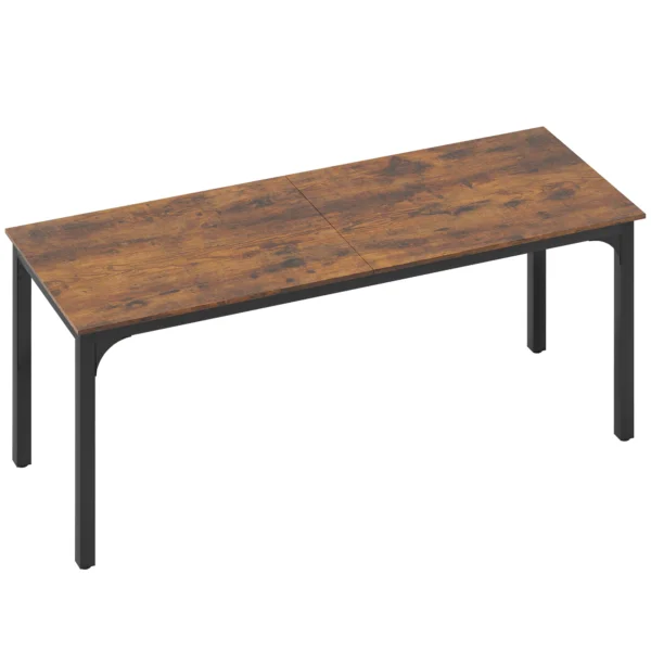Bureau, Computertafel, Rustiek Ontwerp, Veel Ruimte, Spaanplaat, Bruin