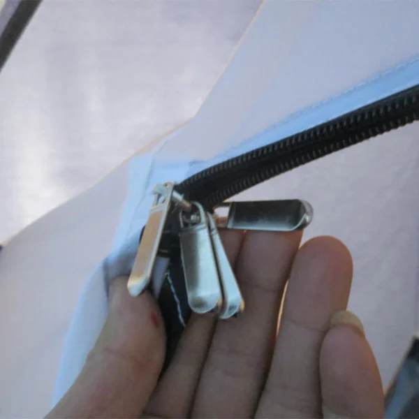 Campingzelt Für 3 4 Personen, Robust, Mit Tragetasche, 2 Öffnungen, Zubehör, Blau
