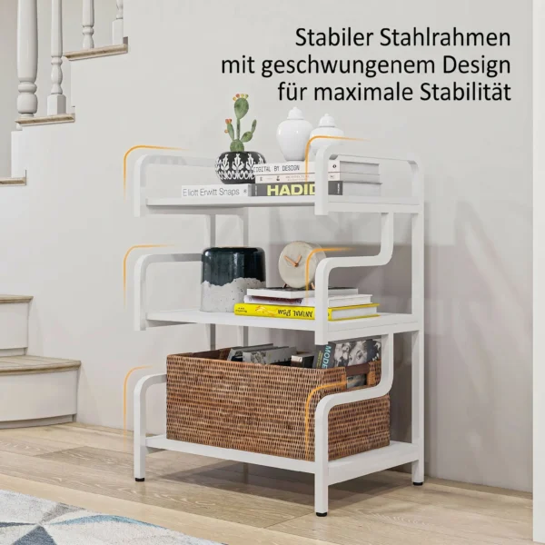 Druckerständer Druckertisch Mit 3 Ebenen Und Stauraum, 55 X 40 X 77cm