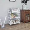Druckerständer Druckertisch Mit 3 Ebenen Und Stauraum, 55 X 40 X 77cm