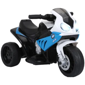 Elektro Motorrad Kinder BMW S1000RR 6V Elektromotorrad Mit Scheinwerfer Musik 2,5 Km/h Für Kinder 18 36 Monaten Blau