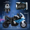 Elektro Motorrad Kinder BMW S1000RR 6V Elektromotorrad Mit Scheinwerfer Musik 2,5 Km/h Für Kinder 18 36 Monaten Blau