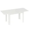 Esstisch Ausziehbar, 140/180 X 80 Cm Küchentisch Für 6 8 Personen, Für Küche, Esszimmer, Weiß