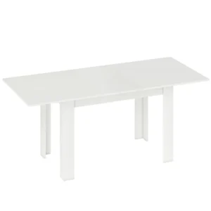 Esstisch Ausziehbar, 140/180 X 80 Cm Küchentisch Für 6 8 Personen, Für Küche, Esszimmer, Weiß