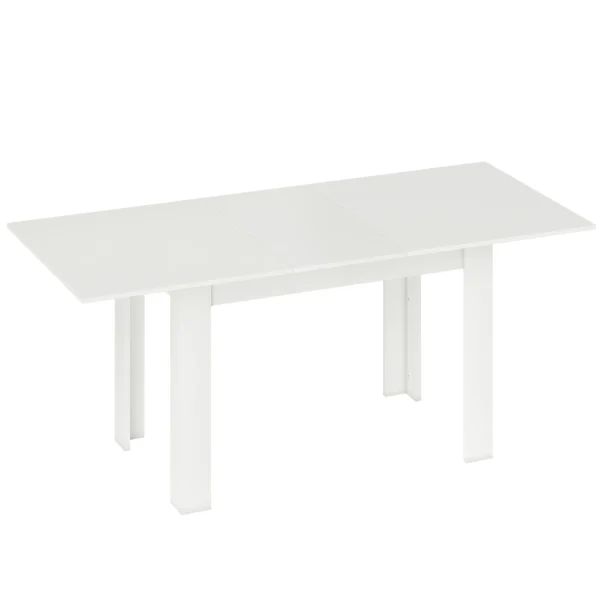 Esstisch Ausziehbar, 140/180 X 80 Cm Küchentisch Für 6 8 Personen, Für Küche, Esszimmer, Weiß