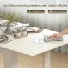 Esstisch Ausziehbar, 140/180 X 80 Cm Küchentisch Für 6 8 Personen, Für Küche, Esszimmer, Weiß