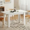 Esstisch Ausziehbar, 140/180 X 80 Cm Küchentisch Für 6 8 Personen, Für Küche, Esszimmer, Weiß