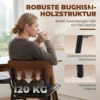 Esszimmerstühle 2er Set Küchenstühle Moderne Polsterstuhl Mit Sitzfläche Aus Kunstleder, Geschwungener Rückenlehne