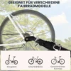 Fahrradanhänger Lastenanhänger Für Fahrrad 40 kg Belastbarkeit Transportanhänger Handwagen Kupplung Stahl Schwarz 139 X 71,5 X 49 Cm