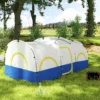 Familien Campingzelt, 2 Schlafzimmer, Zentraler Raum, Wasserdicht, Blau