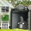 Garagenzelt, Wasserdicht Zeltgarage Mit Tür, UV beständig 220 X 157 X 165 Cm Dunkelgrau