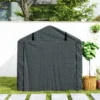 Garagenzelt, Wasserdicht Zeltgarage Mit Tür, UV beständig 220 X 157 X 165 Cm Dunkelgrau