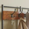 Garderobenständer, Kleiderständer Mit Stoff Schublade, 14 Haken Für Flur, Schlafzimmer, Rustikal Braun, Höhe 183 Cm