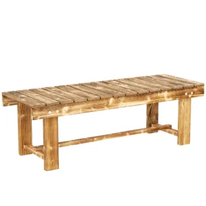 Gartenbank, Sitzbank, Für 2 Personen, Rustikal, 110 X 38 X 35 Cm, Dunkelbraun