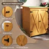 Gartenschrank, Geräteschuppen Aus Holz, Wetterfest Geräteschrank Mit 2 Türen Asphaltdach 110 X 55 X 117 Cm, Gelb