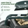 Gartenwagen Mit Sitz, Drehbar, Höhenverstellbar, Bis 150 Kg, Stahl, Dunkelgrün
