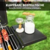 Gasgrill 5,6 KW Grillwagen Inkl 2 Edelstahl Brenner Klappbar Seitenablagen Rolle 101 X 50 X 102 Cm Schwarz