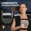 Gewichtsweste 10 KG Trainingsweste Mit Reflektierenden Streifen Verstellbaren Gurten Laufweste Damen Herren