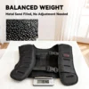Gewichtsweste 10 KG Trainingsweste Mit Reflektierenden Streifen Verstellbaren Gurten Laufweste Damen Herren