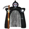 Große Halloween Gartendekoration Sensenmann Torbogen Selbstaufblasbar LED Beleuchtung 2,85 M