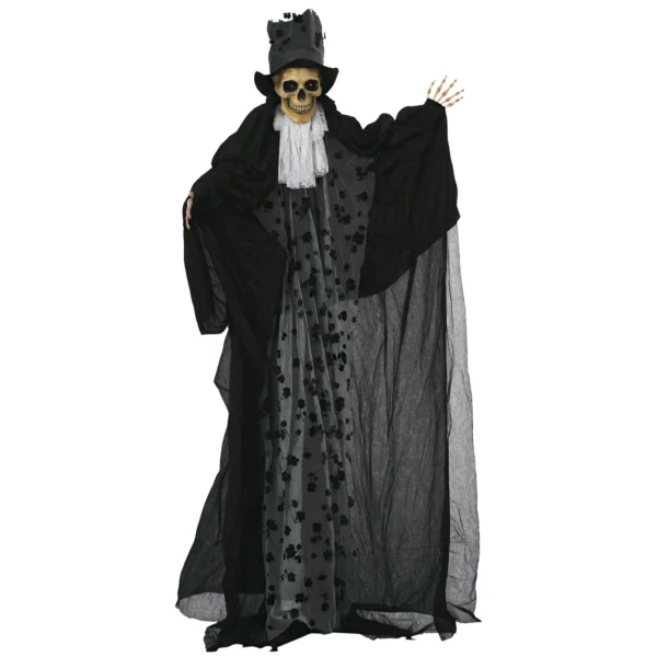 Halloween Dekoration Gespenst Bräutigam Mit Spezialeffekten Und Soundfunktion 115 Cm X 65 Cm X 189 Cm