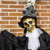 Halloween Dekoration Gespenst Bräutigam Mit Spezialeffekten Und Soundfunktion 115 Cm X 65 Cm X 189 Cm