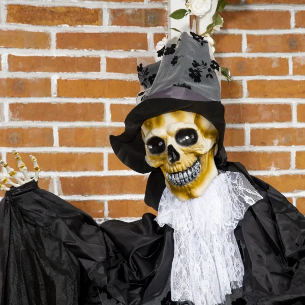 Halloween Dekoration Gespenst Bräutigam Mit Spezialeffekten Und Soundfunktion 115 Cm X 65 Cm X 189 Cm