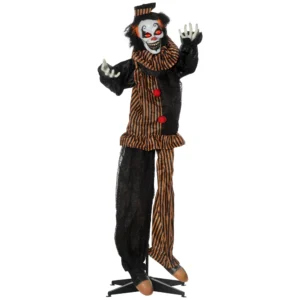 Halloween Dekoration Horror Clown Mit Spezialeffekten Und Soundfunktion 100 Cm X 18 Cm X 153 Cm