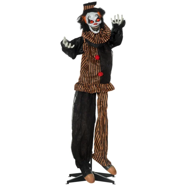Halloween Dekoration Horror Clown Mit Spezialeffekten Und Soundfunktion 100 Cm X 18 Cm X 153 Cm