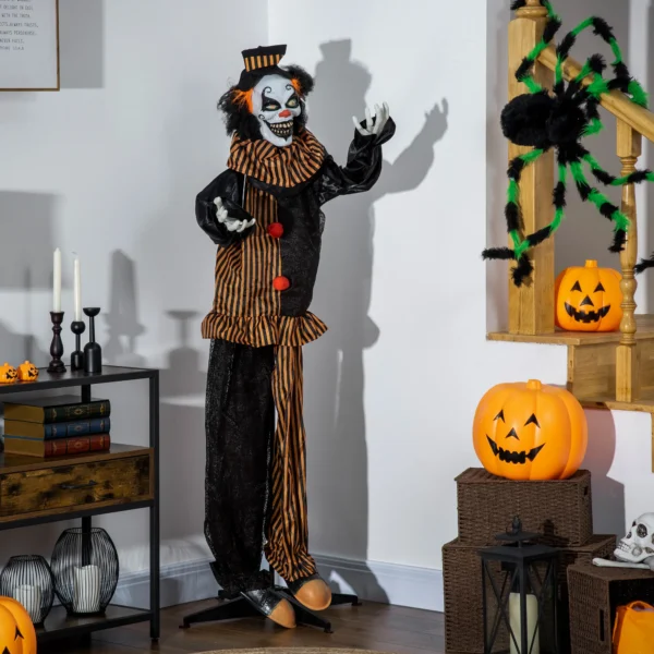 Halloween Dekoration Horror Clown Mit Spezialeffekten Und Soundfunktion 100 Cm X 18 Cm X 153 Cm