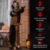 Halloween Dekoration Horror Clown Mit Spezialeffekten Und Soundfunktion 100 Cm X 18 Cm X 153 Cm