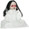 Halloween Dekoration Horrorpuppe, LED Augen, Heult, Springt Hoch, Geräusch & Bewegungssensor, 60 Cm
