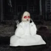Halloween Dekoration Horrorpuppe, LED Augen, Heult, Springt Hoch, Geräusch & Bewegungssensor, 60 Cm
