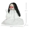 Halloween Dekoration Horrorpuppe, LED Augen, Heult, Springt Hoch, Geräusch & Bewegungssensor, 60 Cm