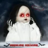Halloween Dekoration Horrorpuppe, LED Augen, Heult, Springt Hoch, Geräusch & Bewegungssensor, 60 Cm