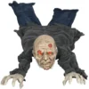 Halloween Dekoration Zombie, LED Augen, Heult Und Kriecht, Geräusch & Bewegungssensor, Batteriebetrieben, 159 Cm