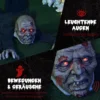 Halloween Dekoration Zombie, LED Augen, Heult Und Kriecht, Geräusch & Bewegungssensor, Batteriebetrieben, 159 Cm