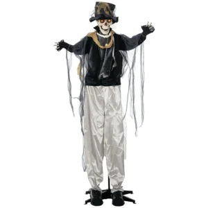 Halloween Geist, Halloween Dekoration, Soundfunktion, Mit Bewegungssensor Und LED Lichtern, 101 Cm X 64 Cm X 178 Cm